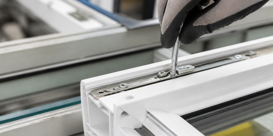 Hardware assembly at the Window Force production line