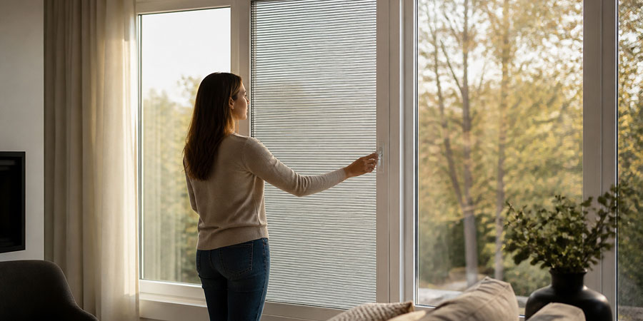 Main advantages of windows with blinds inside