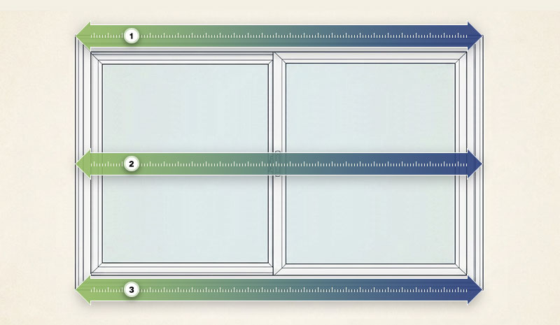 Window measurement for width