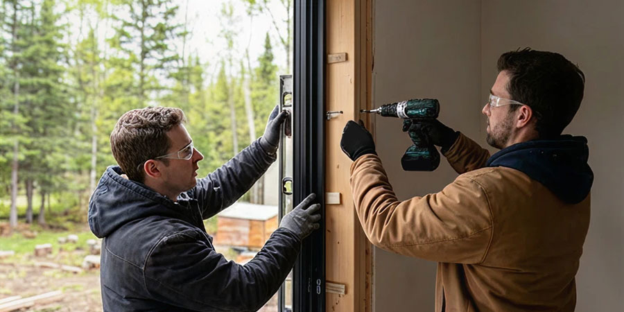 Comparison of retrofit and full-frame window replacement installation methods in a home