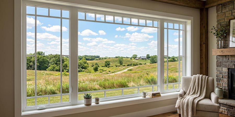 Simple modern window grill design