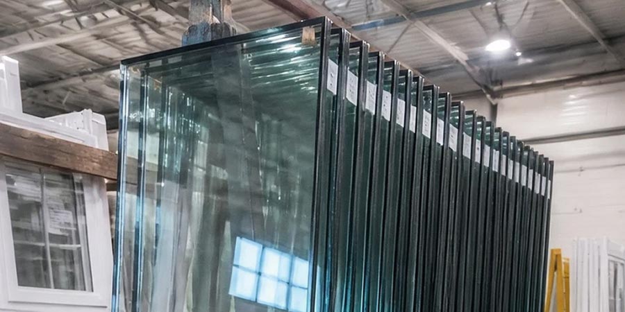 Vinyl windows glass panes