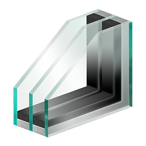 Triple Pane Glass Unit